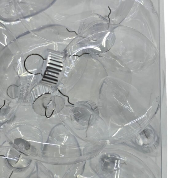 Make Market Clear Fillable DIY Disc-shaped Christmas Ornaments 25 Pc NEW - Picture 6 of 6